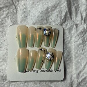 Luxury Handmade Gradient False Nails